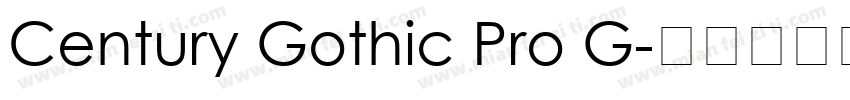 Century Gothic Pro G字体转换